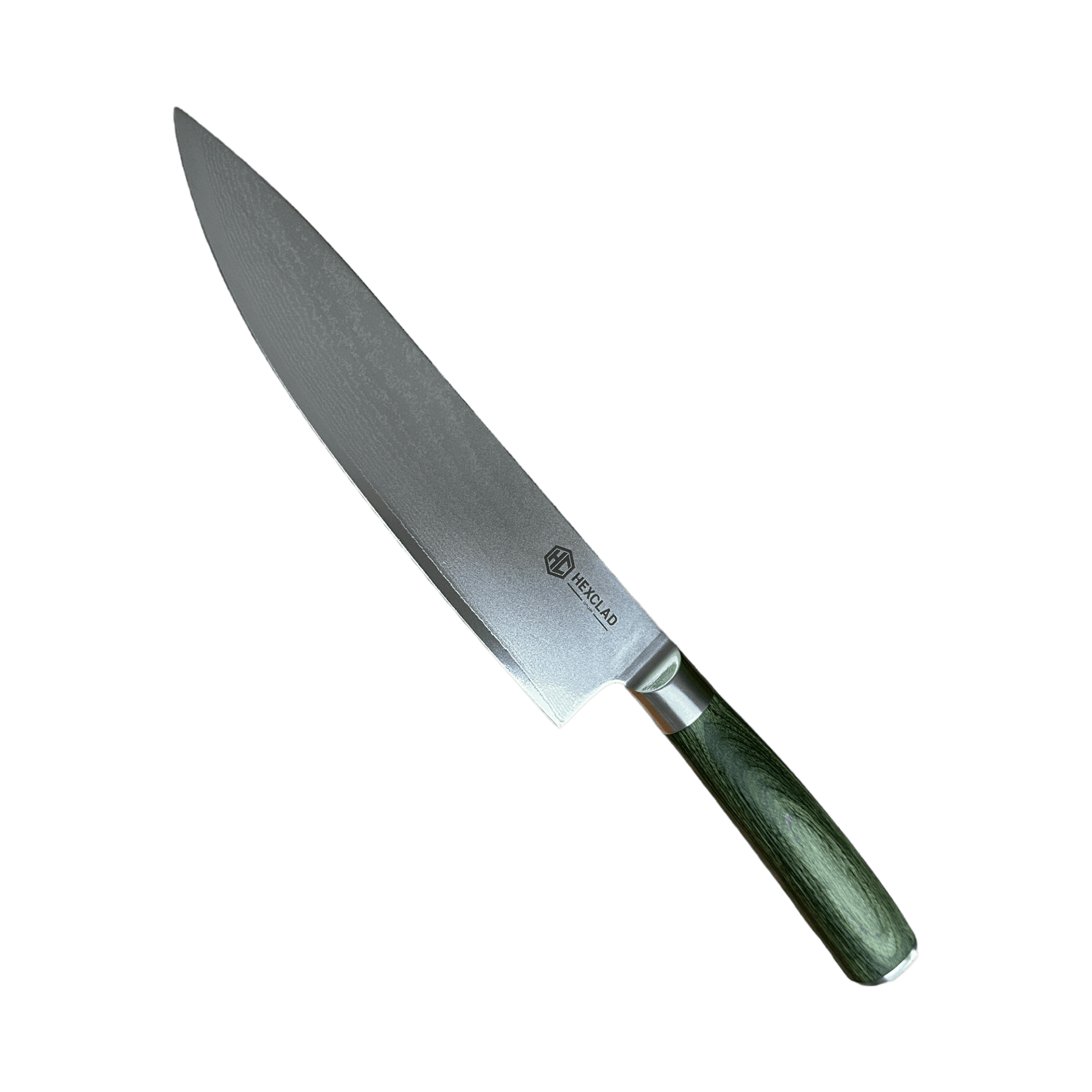 HexClad 8 inch Japanese Damascus Stainless Steel Chef Knife Full