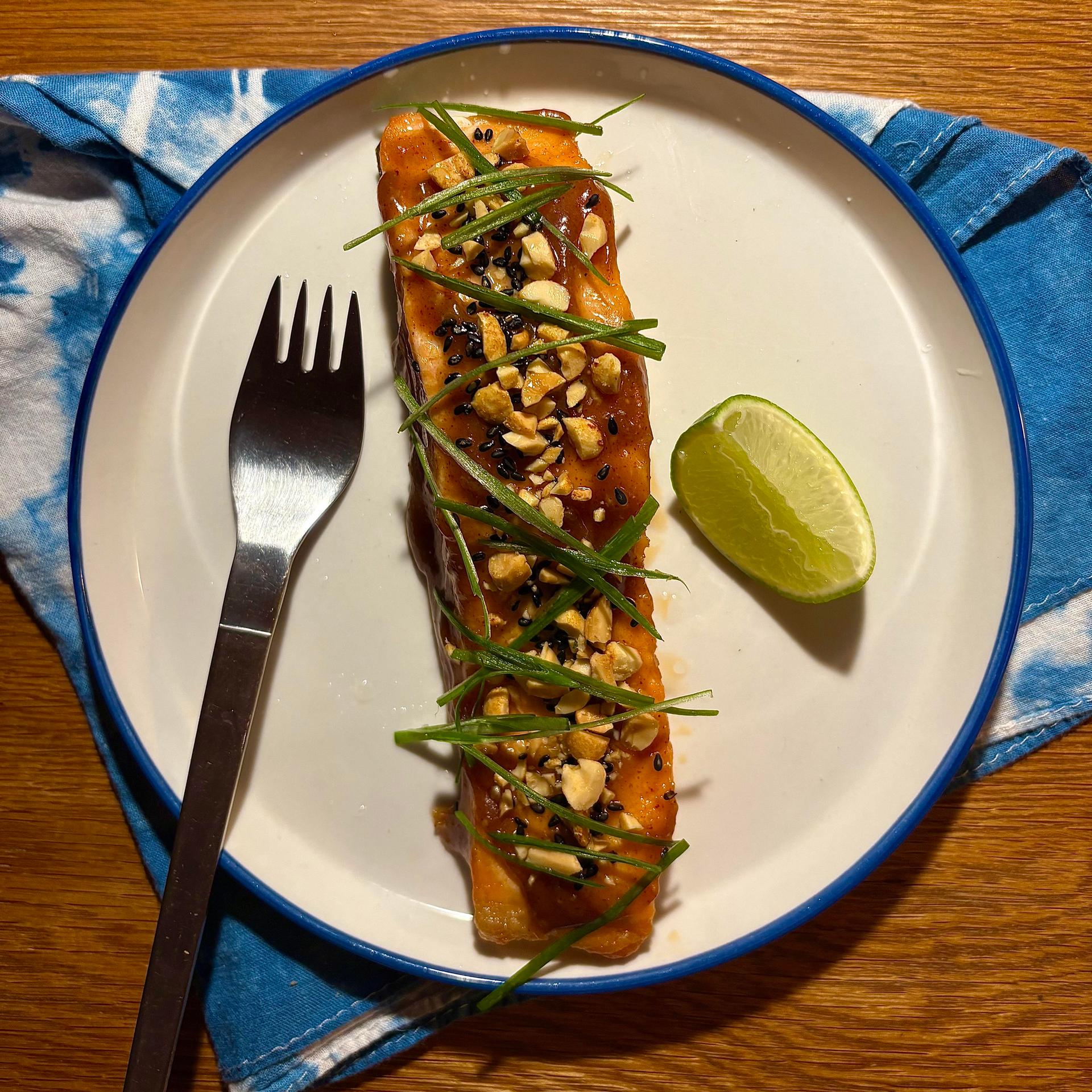 peanut butter salmon