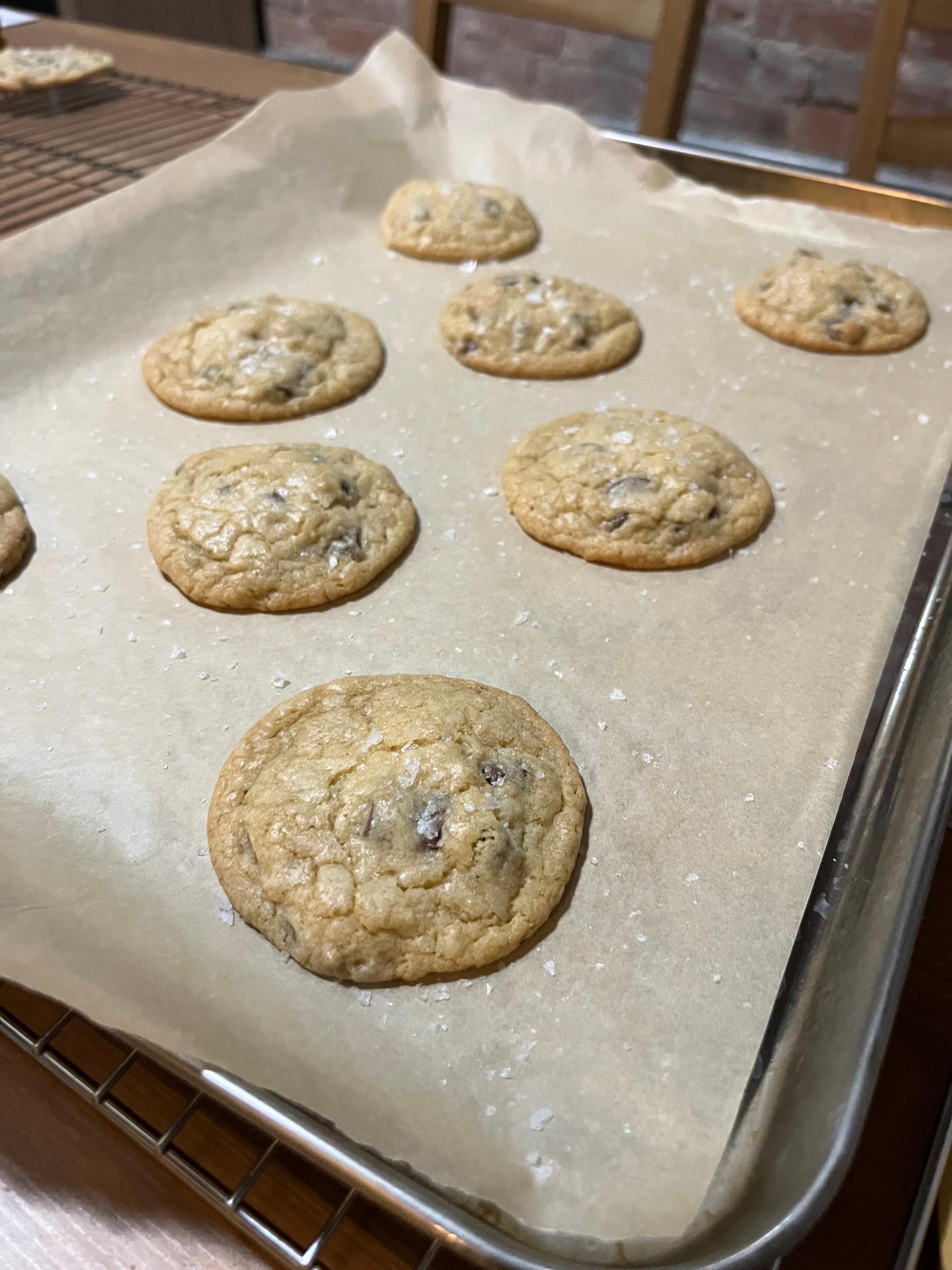 lazy chocolate chip cookies